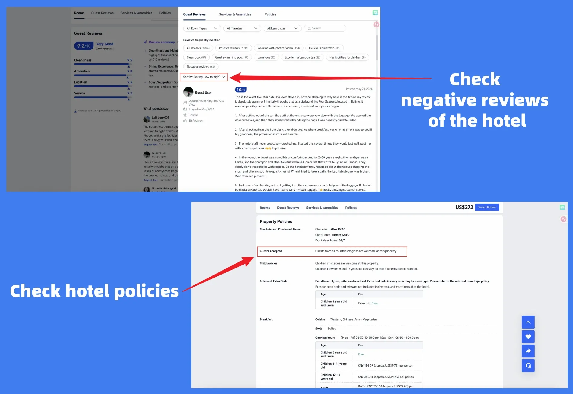 Check guest reviews and accommodation policies on Trip.com